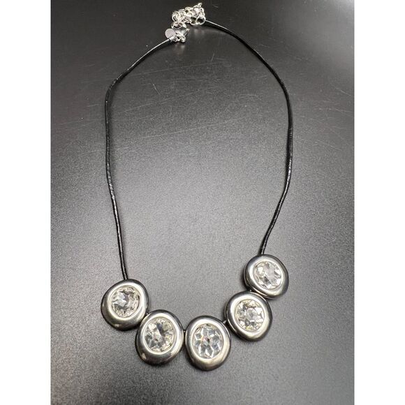 Chico's Crystal Circle Necklace - Picture 3 of 5